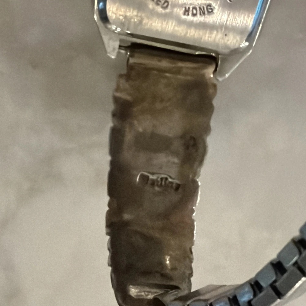 Navajo, turquoise Watch , Sodalite/Lapis inlay - Picture 6 of 13